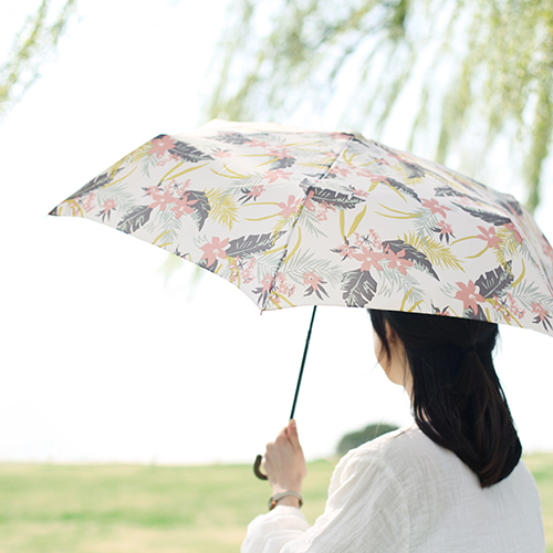 because flower folding umbrella 우양산